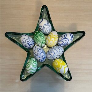 Hand-Blown Glass Decorative Eggs